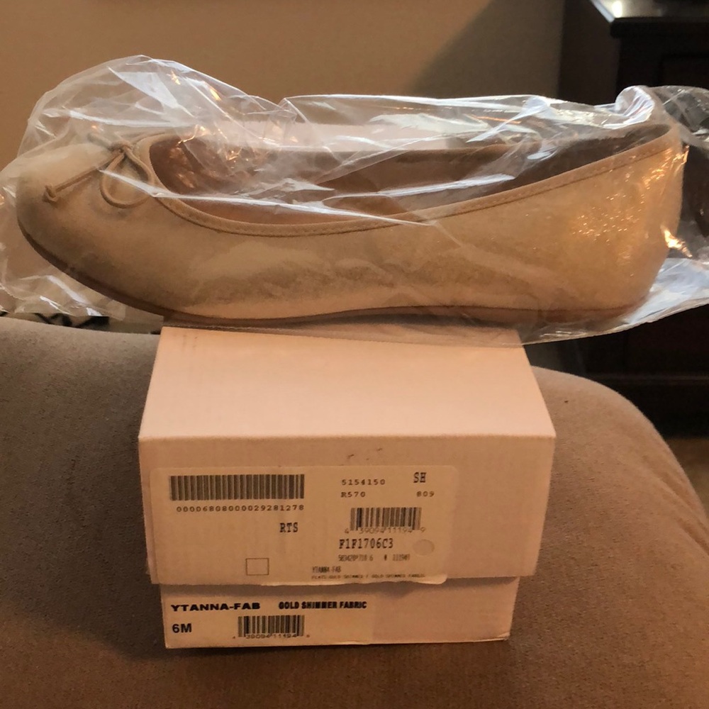 Gold slippers